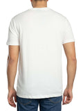 AX ARMANI U T-shirt logo centrale gradient bianco