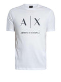 AX ARMANI U T-shirt maxi logo bianco