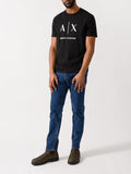 AX ARMANI U T-shirt maxi logo nero