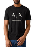 AX ARMANI U T-shirt maxi logo nero