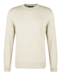 BARBOUR U Maglioncino girocollo in pima cotton beige