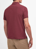 BARBOUR U Polo tartan piquet RUBINO