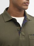 BARBOUR U Polo premium corpatch tailored OLIVA