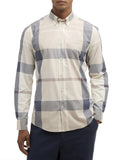 BARBOUR U Camicia tailored Harris grigio