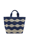 BLAUER ACC D Borsa a onde knitted mare CREAM/NAVY