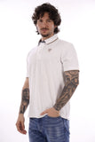 BLAUER U Polo Damon con profili contrasto bianco