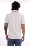 BLAUER U Polo Damon con profili contrasto bianco