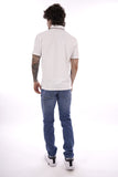 BLAUER U Polo Damon con profili contrasto bianco