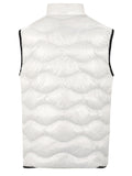 BLAUER U Gilet smanicato onda Danny bianco