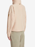 CIESSE PIUMINI D Giacca cropped Lana con cappuccio nascosto beige