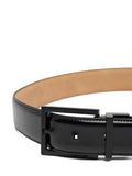 CK ACC.U PRE Cintura square buckle smooth 32 mm nero