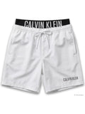 CK B.WEAR U Shorts costume mare con fascia logata medium drawstring boxer bianco