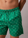 CK B.WEAR U Shorts mare pantaloncini da bagno loghi Ck verde