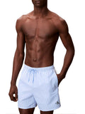 CK B.WEAR U Costume short a pantaloncino a righe CK B.CO/CELESTE