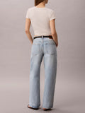 CK J D COL Baggy Jeans low rise BLU CHIARO