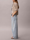 CK J D COL Baggy Jeans low rise BLU CHIARO