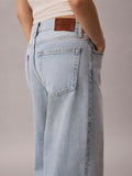 CK J D COL Baggy Jeans low rise BLU CHIARO
