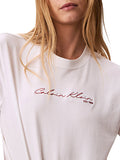 CK J D COL T-shirt boxy graphic bianco