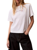 CK J D COL T-shirt boxy graphic bianco