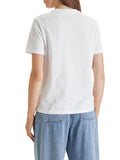 CK J D PRE T-shirt sequin ck graphic applicazioni bianco