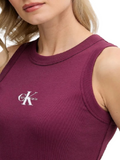 CK J D PRE Canotta a costine monogram rosso
