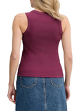 CK J D PRE Canotta a costine monogram rosso