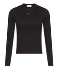 CK J D PRE T-shirt woven label manica lunga nero