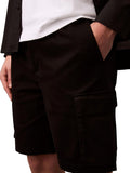 CK J U COL Bermuda straighr comfort in cotone nero