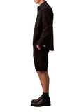 CK J U COL Bermuda straighr comfort in cotone nero
