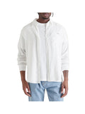 CK J U COL Camicia solid in misto lino bianco