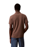 CK J U COL Polo open collar marrone