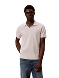 CK J U COL Polo open collar bianco