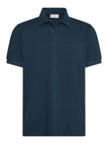 CK J U COL Polo open collar NAVY/GRIGIO