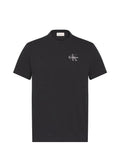 CK J U COL T-shirt 30s classic micro monologo nero