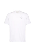 CK J U COL T-shirt 30s classic micro monologo bianco