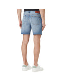 CK J U COL Bermuda in denim con taglio a vivo DENIM