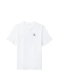 CK J U COL T-shirt 30s classic retro logo monogram bianco
