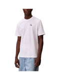 CK J U COL T-shirt 30s classic retro logo monogram bianco