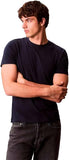 CK U COL T-shirt basic slim stretch BLU SCURO
