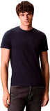 CK U COL T-shirt basic slim stretch BLU SCURO