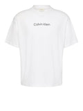 CK U COL T-shirt standard logo bianco