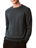 CK U PRE Maglioncino girocollo in supina cotton verde
