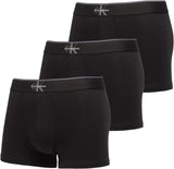 CK U.WEAR U Boxer parigamba neri logo CK pacco da 3 nero