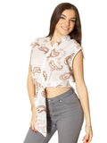CLERY+R DS&C Camicia smanicata con nodo ricami cachemire B.CO/CAFFE