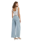 CLERY+R MND Jeans wide leg super leggero DENIM CHIARO