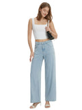 CLERY+R MND Jeans wide leg super leggero DENIM CHIARO