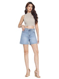 CLERY+R SHH-Q Bermuda corto basic 5 tasche DENIM