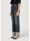 COLCCI Jeans Juliette risvolto vita alta nero