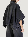 COLCCI Cappa in denim ampia manica 3/4 Jaquette nero