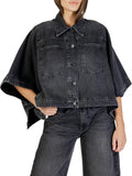 COLCCI Cappa in denim ampia manica 3/4 Jaquette nero